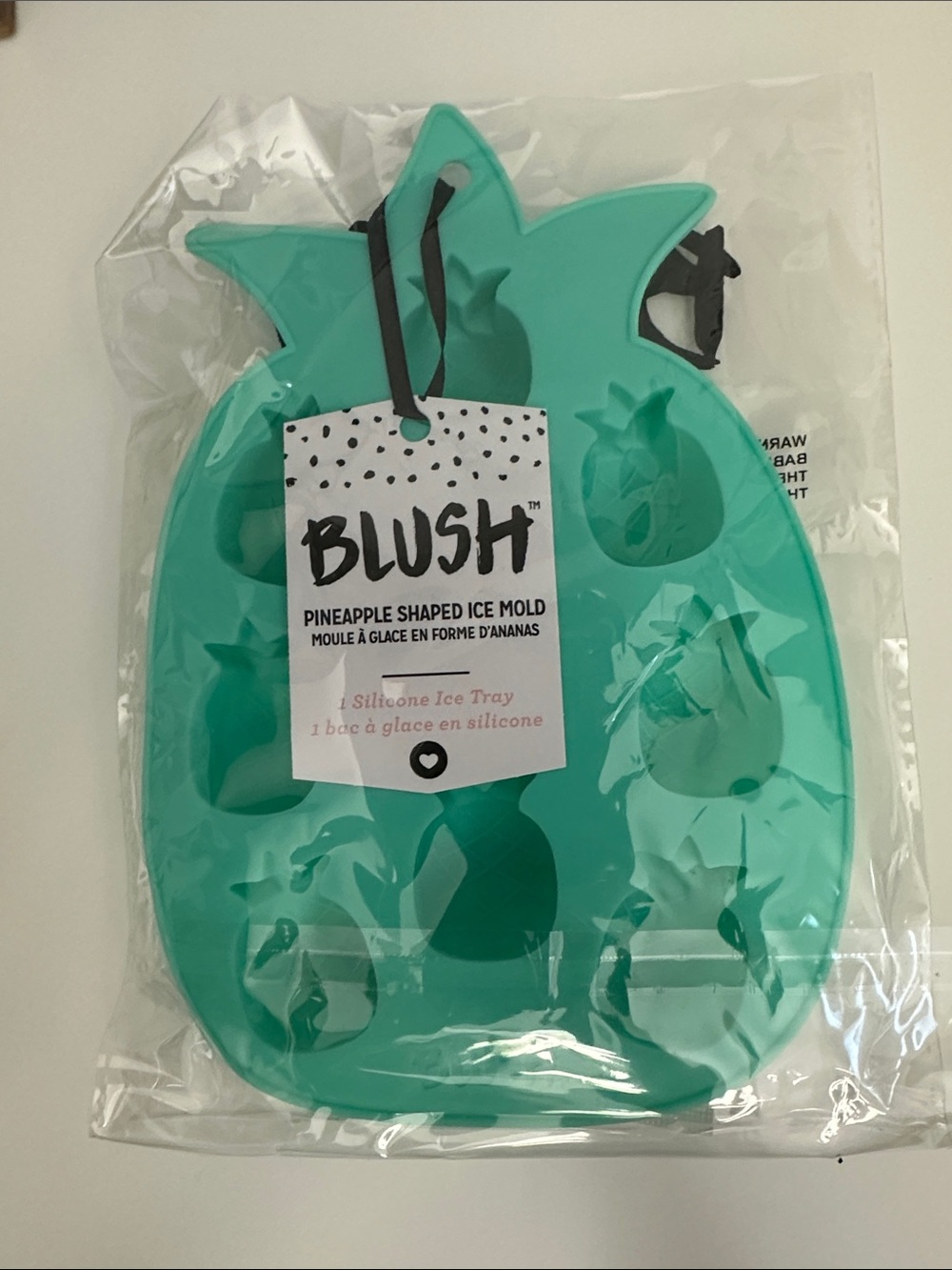 Blush Pineapple Silicone Ice Mold in Teal-Green-Set of 4 Trays